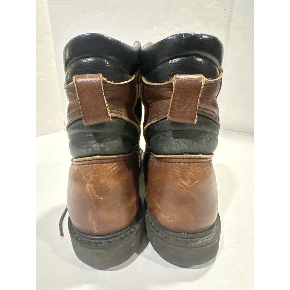 Red Wing Shoes Boots ASTMF 2413-11 Leather Steel Toe Oil Resistant Men Size 10.5
